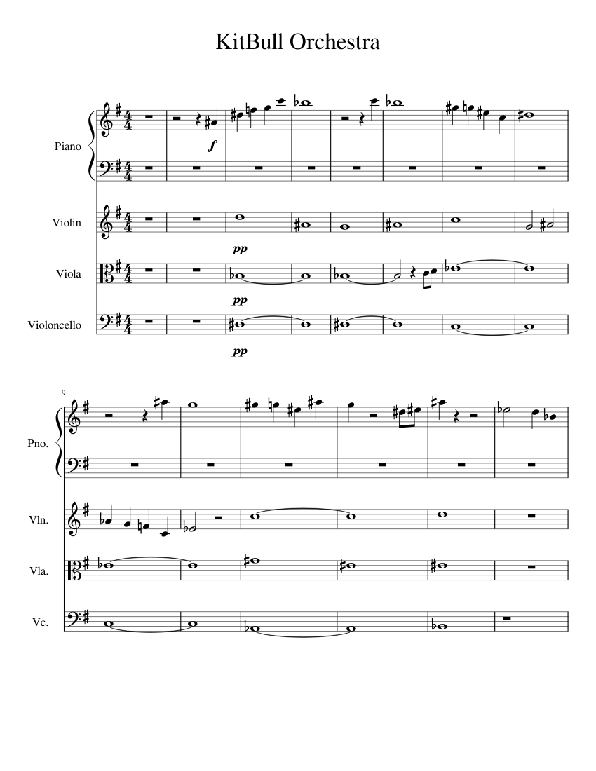 Music for Short Film Sheet music for Piano, Violin, Viola, Cello (Piano  Quartet) | Musescore.com