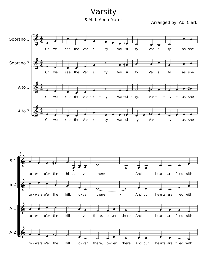 varsity-sheet-music-for-vocals-choral-musescore