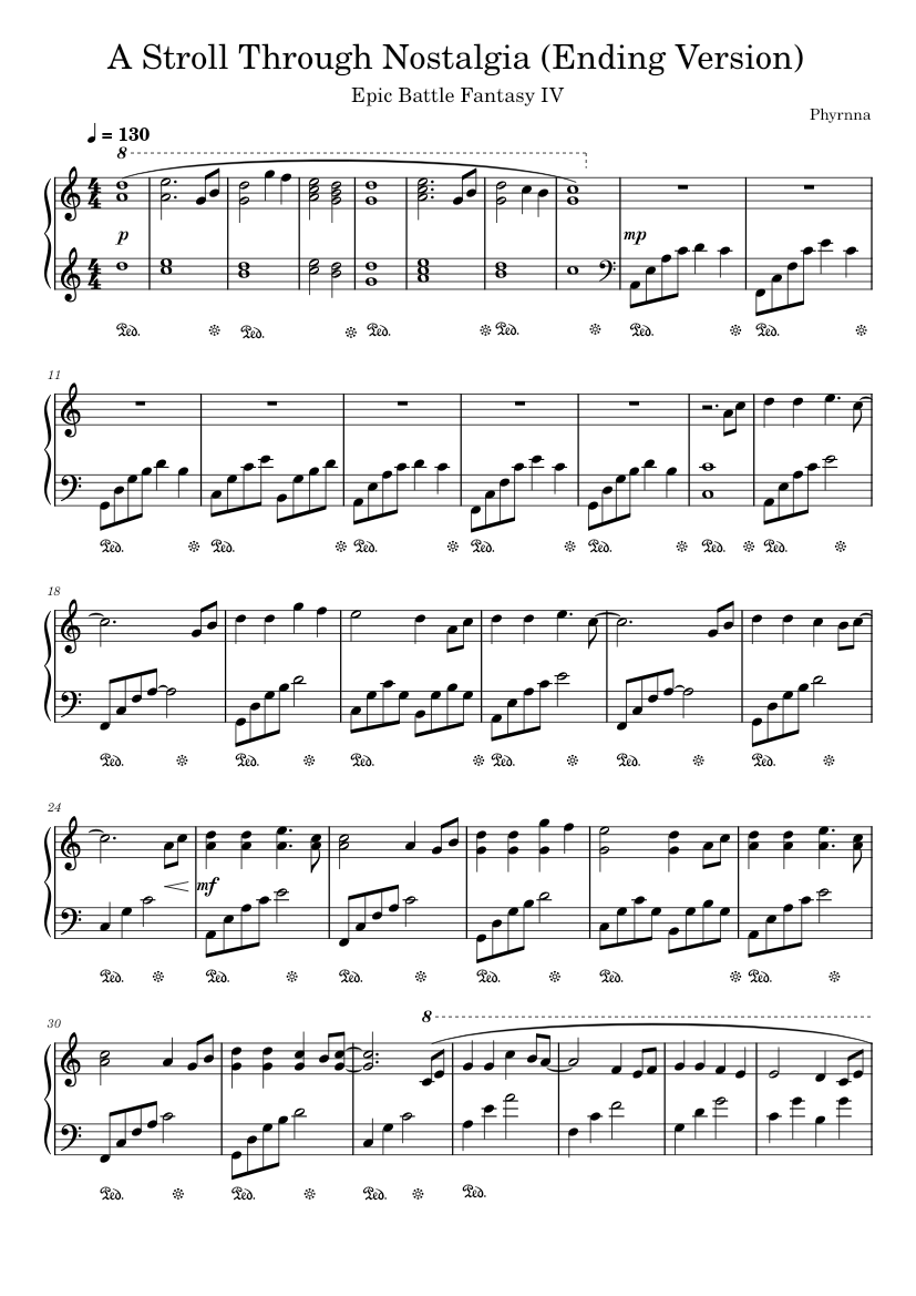 The Beginning - From Animator vs. Animation IV Sheet music for Piano (Solo)  Easy