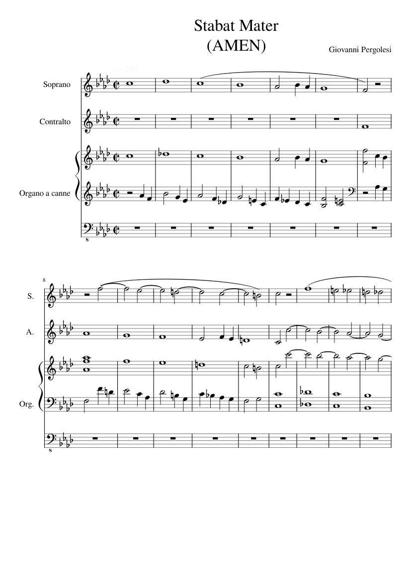 Giovanni Pergolesi Stabat Mater AMEN