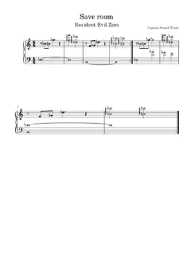 A Moment of Relief (Save Room Theme) - Resident Evil: Code Veronica - Piano  Sheet music for Piano (Solo) Easy