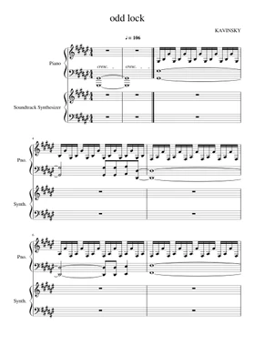 Free Kavinsky sheet music | Download PDF or print on Musescore.com