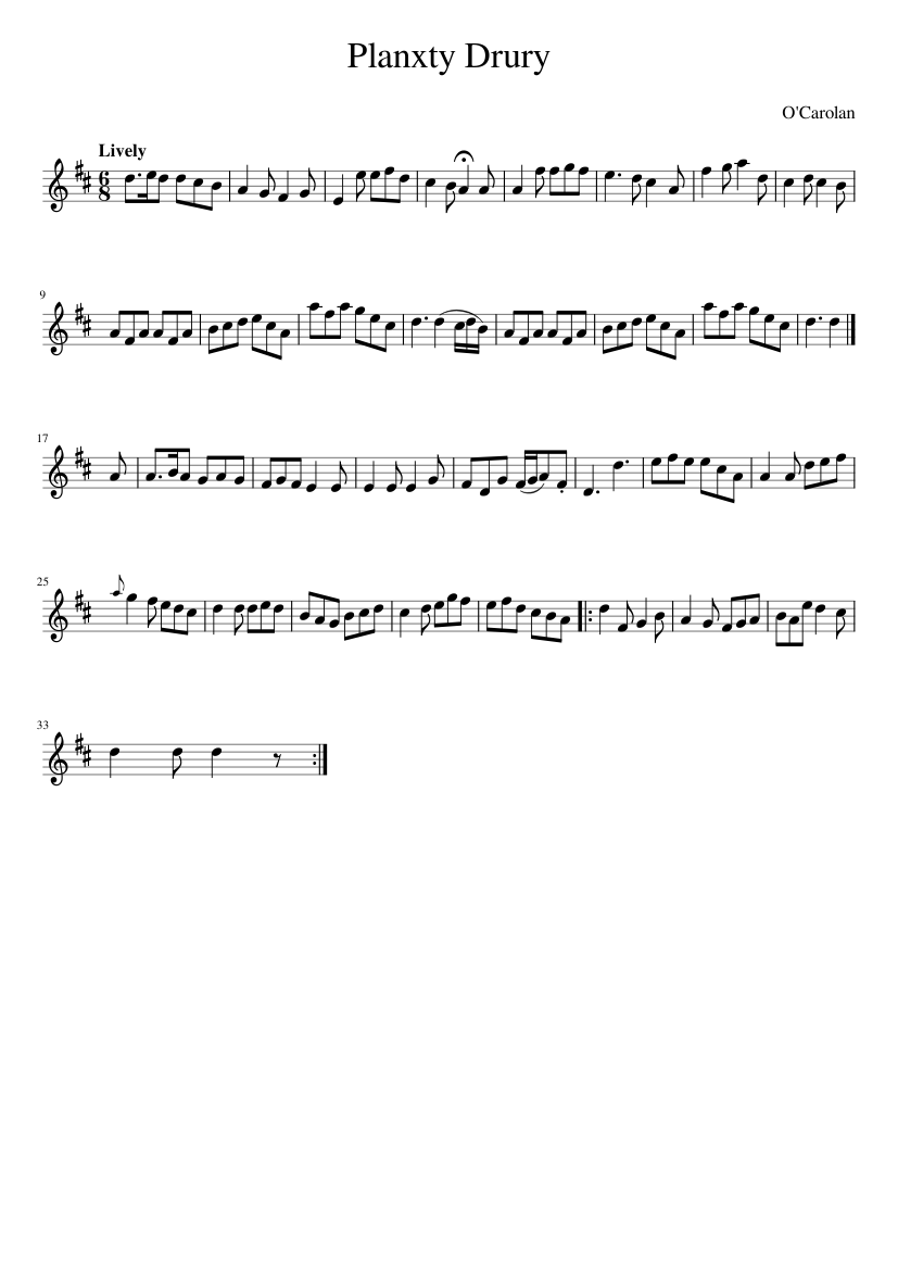 PLANXTY DRURY