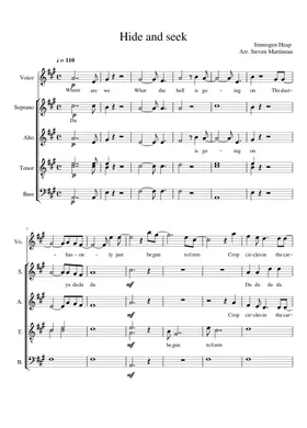 Imogen Heap: Hide And Seek sheet music for piano solo (PDF)