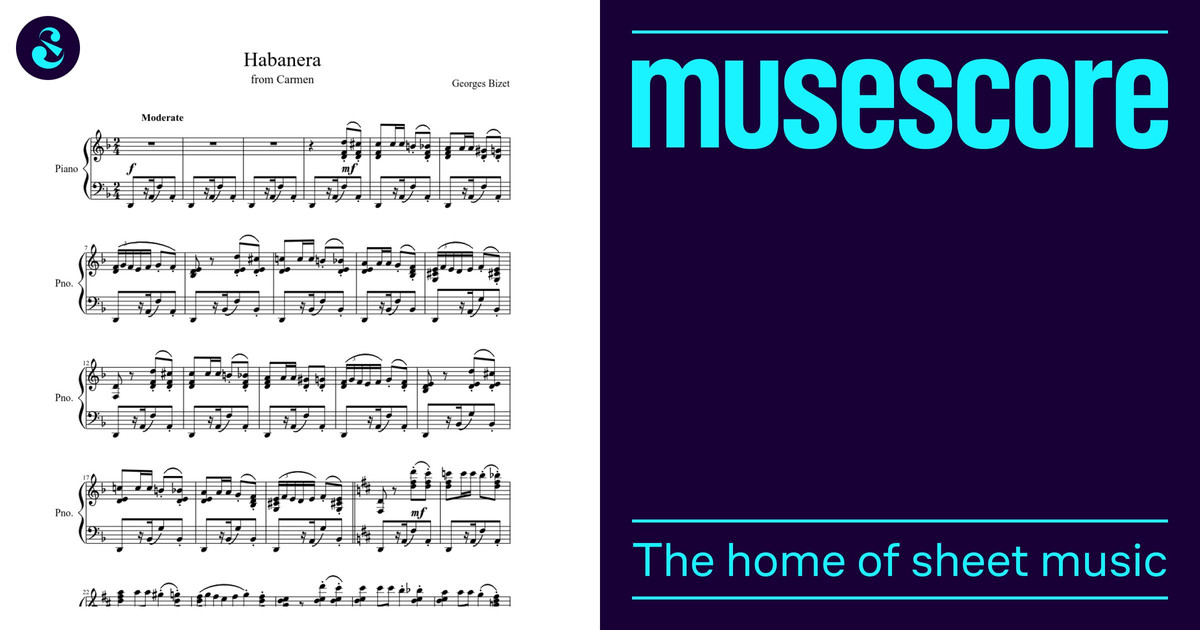 Habanera From Carmen Sheet Music For Piano (Solo) | Musescore.com