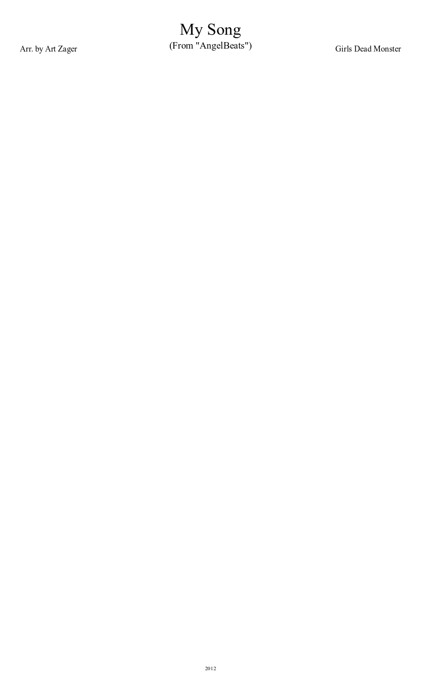 girls dead monster - my song