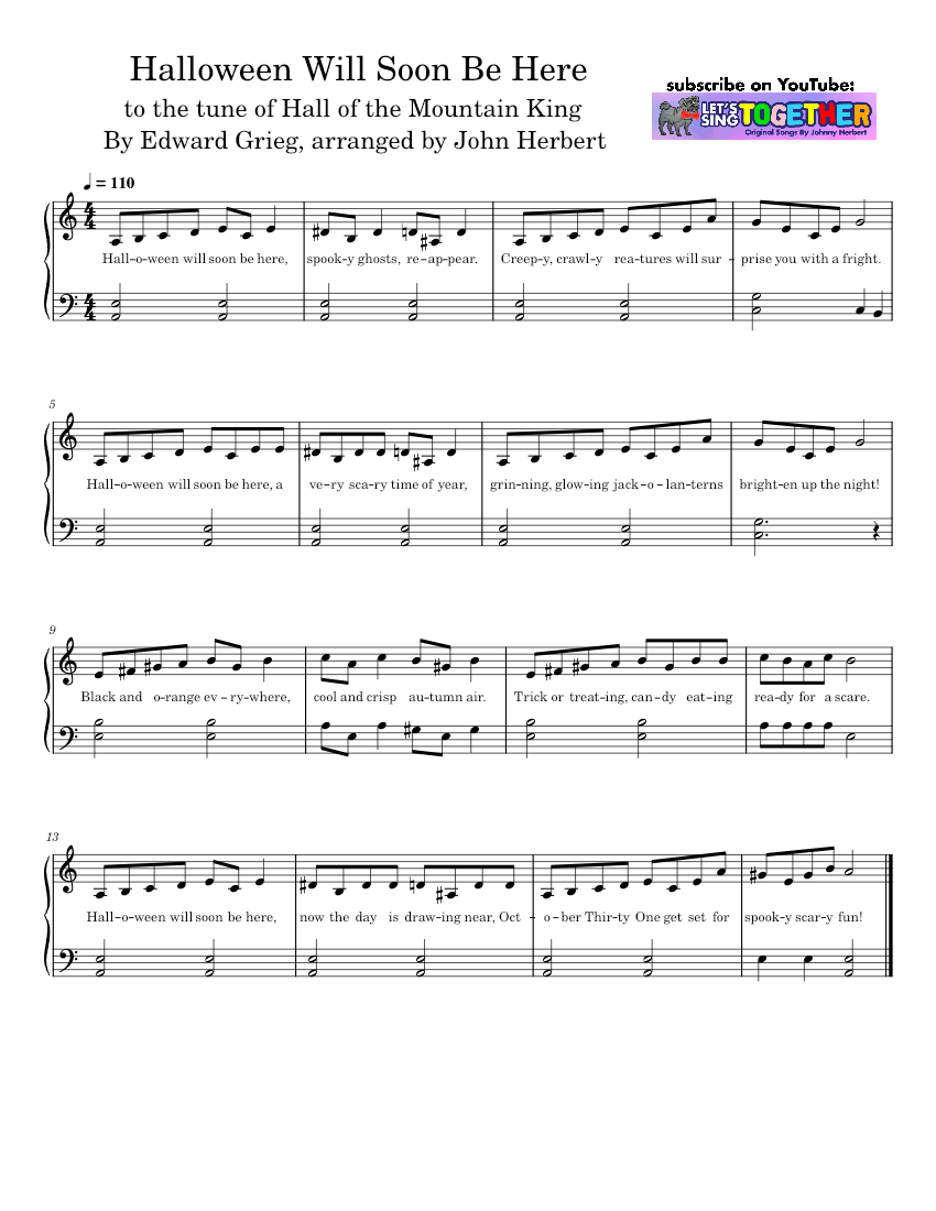 Hall of the Mountain King - easy piano Sheet music for Piano (Solo