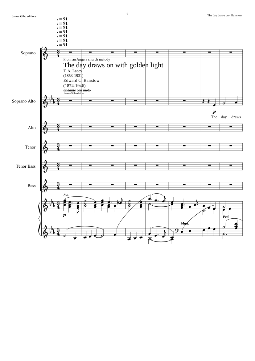 The day draws on with golden light