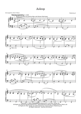Free Asleep by The Smiths sheet music | Download PDF or print on  Musescore.com