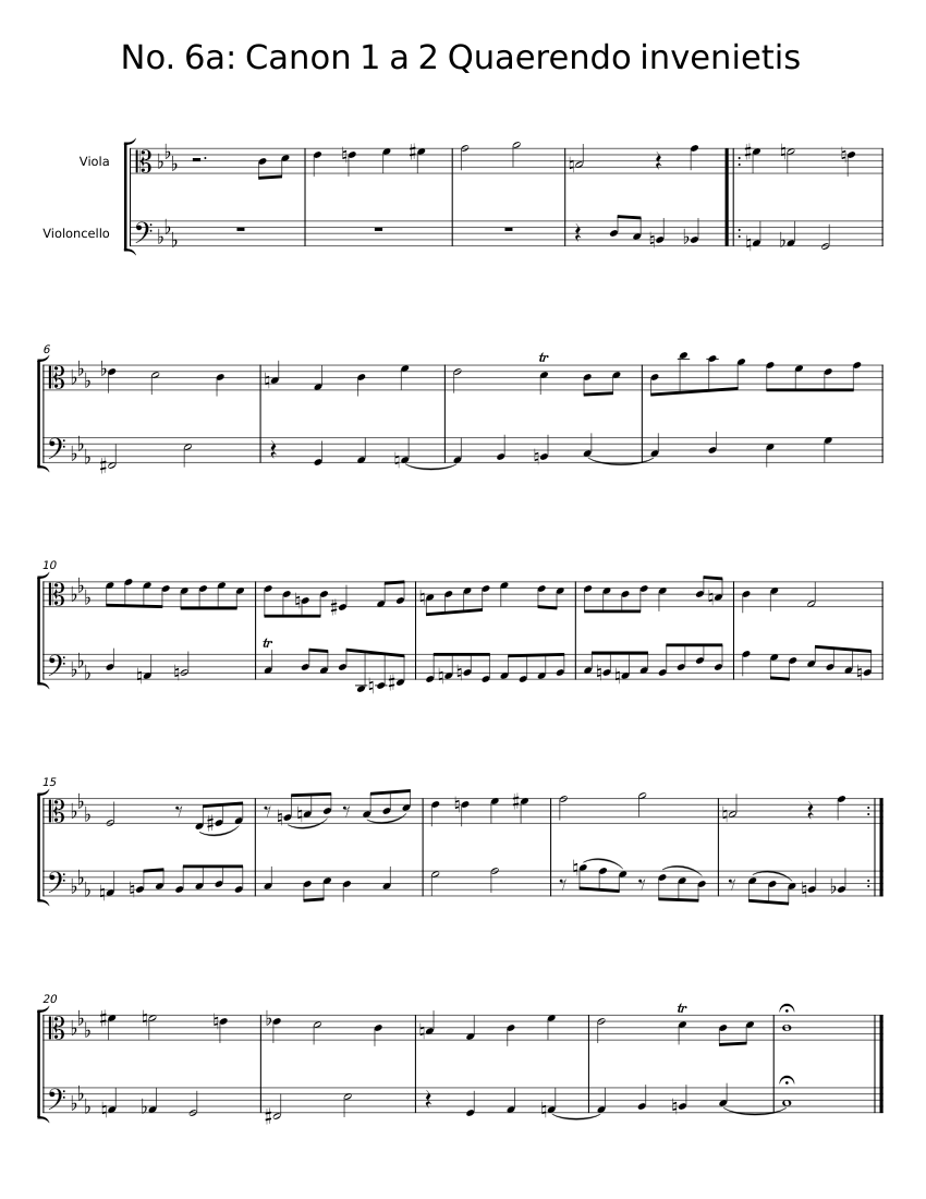 Musikalisches Opfer, BWV 1079 - Johann Sebastian Bach Sheet music for ...