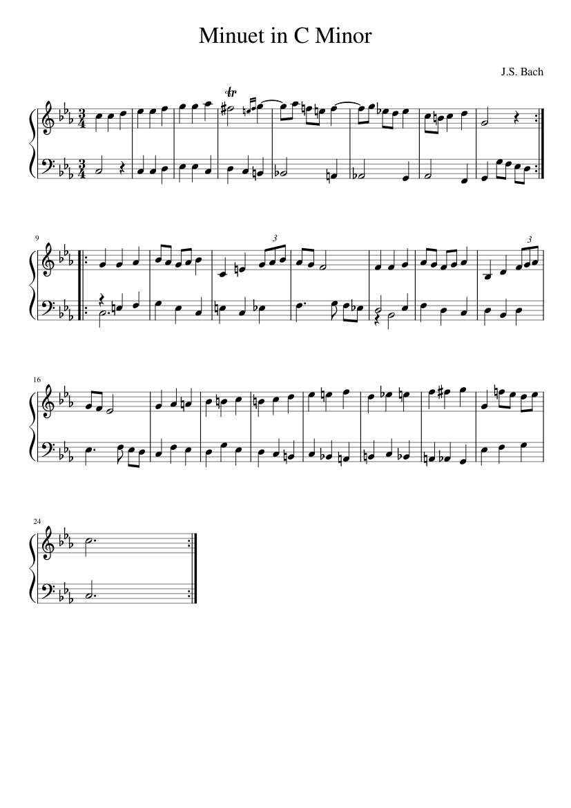 Minuet in C Minor