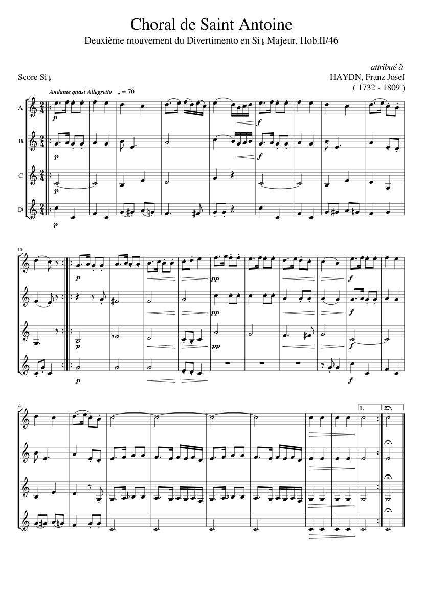 Choral de Saint Antoine