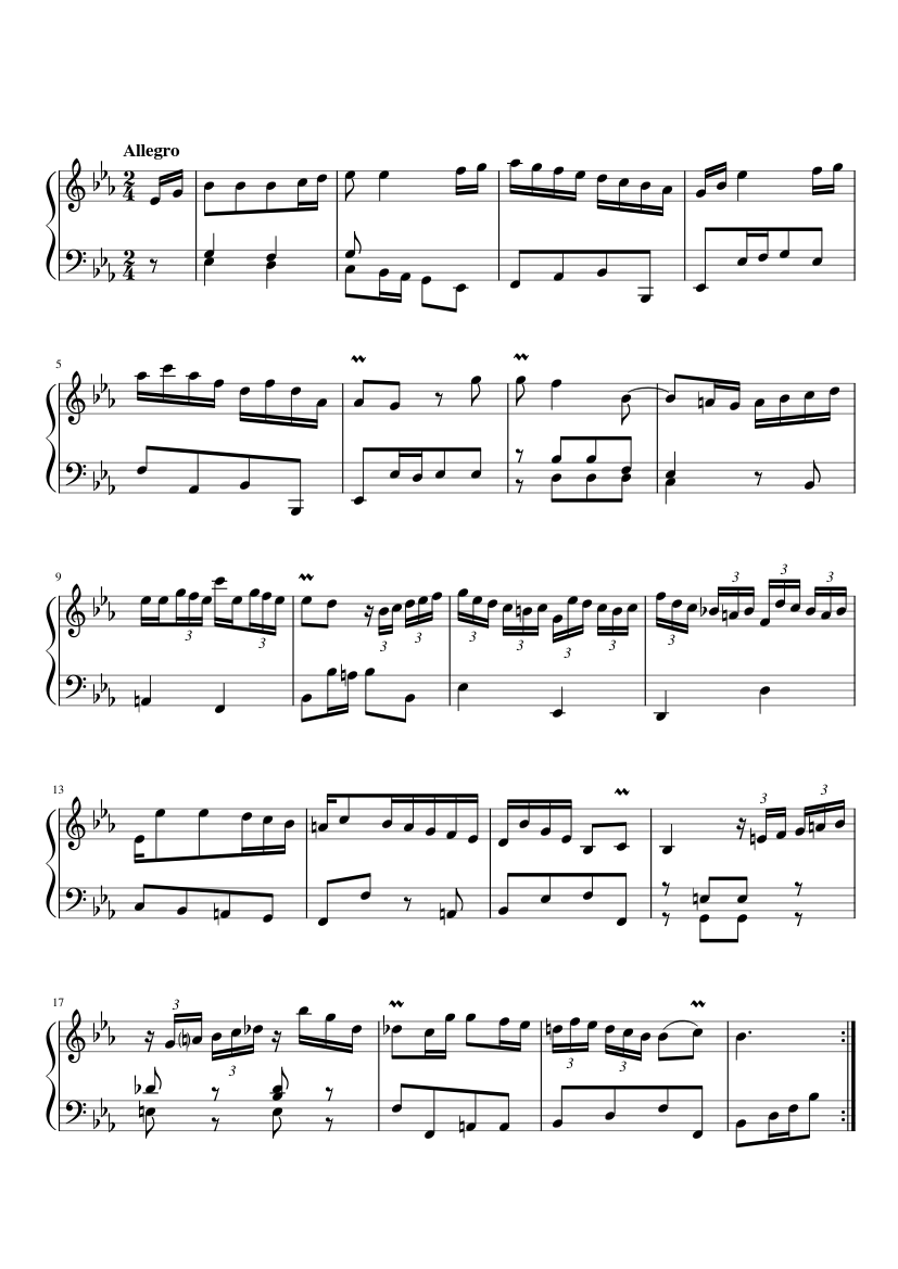 Solo per il Cembalo H.16