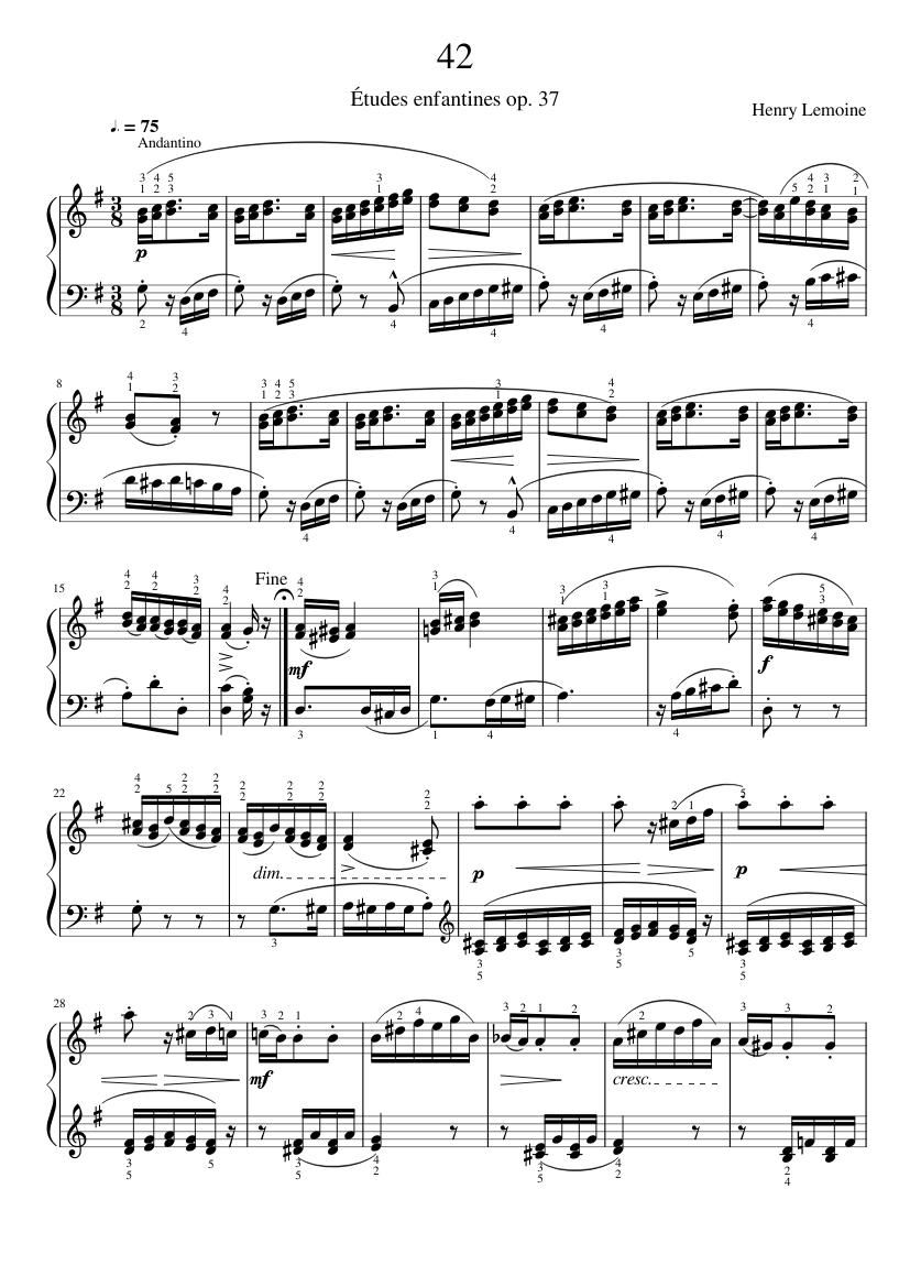 Études enfantines Op.37
