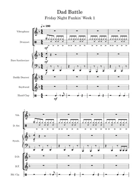 Free Dad Battle - Friday Night Funkin' by Kawai Sprite sheet music |  Download PDF or print on Musescore.com