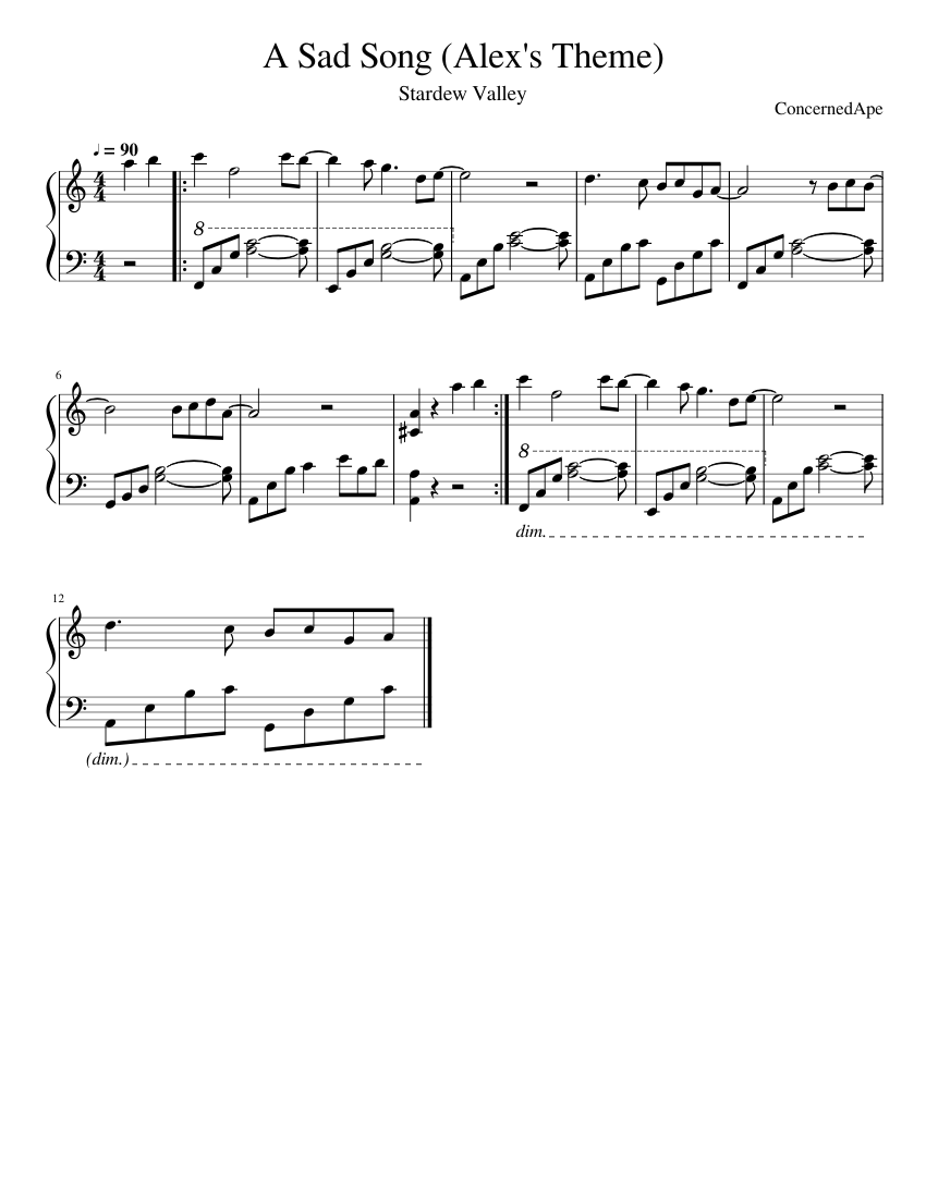 A Sad Song (Alex's Theme)