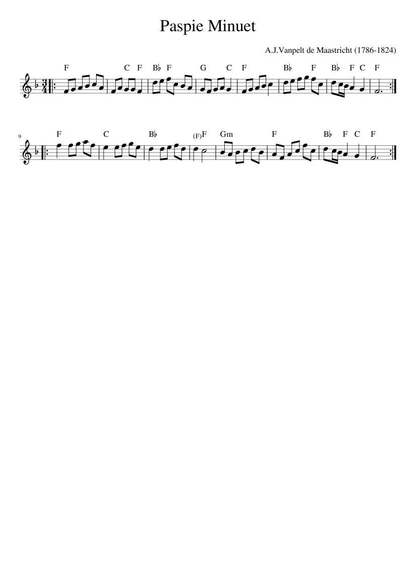 Paspie Minuet
