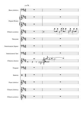 impressioni di settembre by PFM free sheet music | Download PDF or print on  Musescore.com