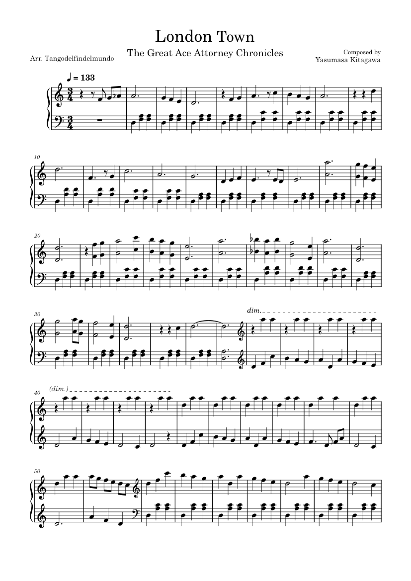 Sheet Music Boss Traitor's Requiem Sheet Music (Piano Solo) in G# Minor -  Download & Print - SKU: MN0200266