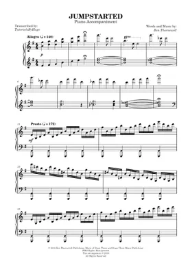 Free Jumpstarted by Jukebox the Ghost sheet music | Download PDF or print  on Musescore.com