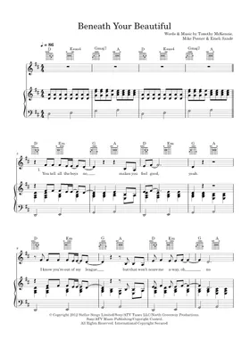Free Beneath Your Beautiful by Labrinth sheet music | Download PDF or print  on Musescore.com