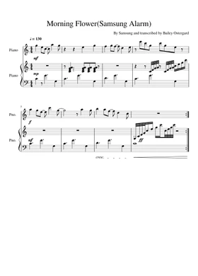 samsung - morning flower by Misc Soundtrack free sheet music | Download PDF  or print on Musescore.com