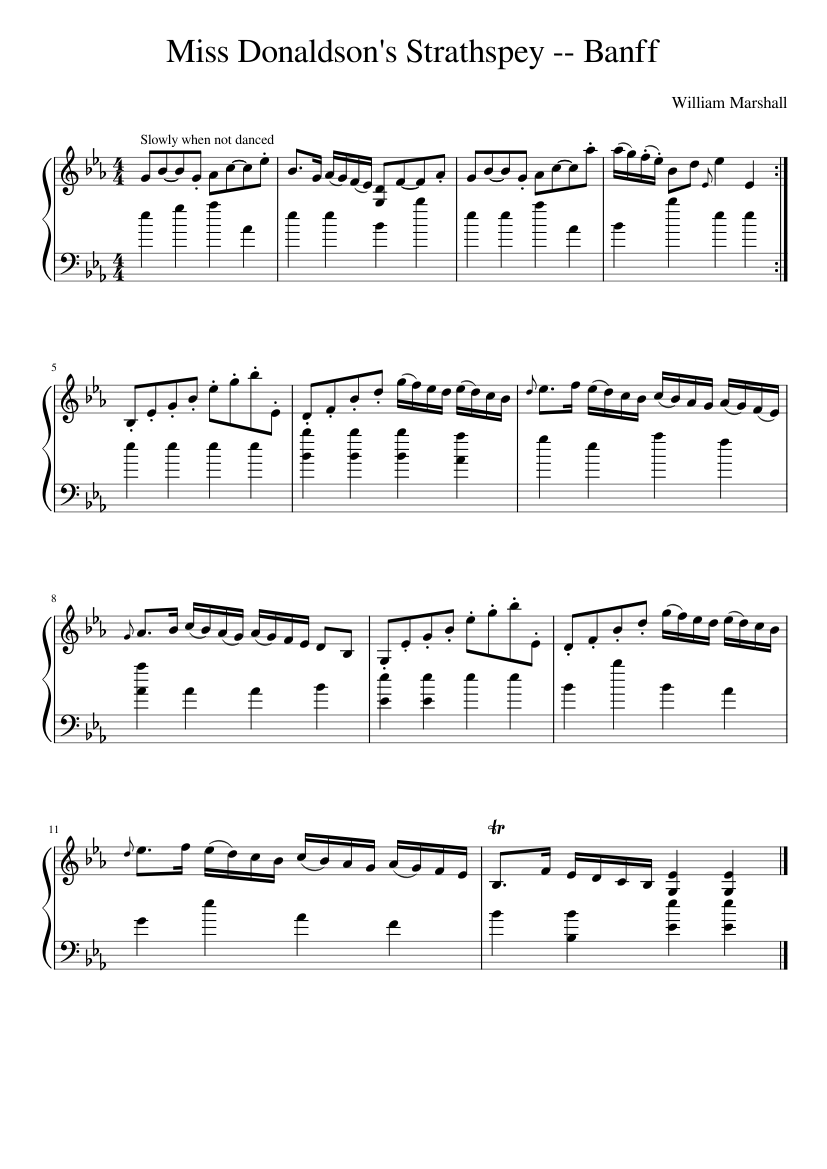 Miss Donaldson's Strathspey -- Banff