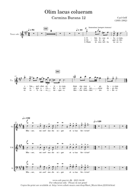 Olim Lacus Colueram Sheet Music Free Download In Pdf Or Midi On Musescore Com