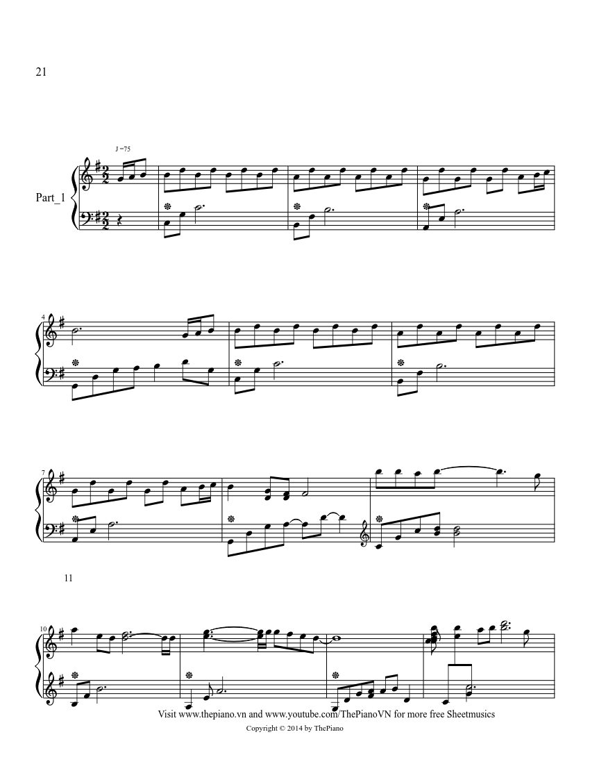 Trot Yeu Sheet Music For Piano Solo Musescore Com