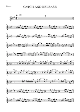 Free Catch And Release by Matt Simons sheet music | Download PDF or print  on Musescore.com