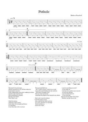 Free Modern Baseball sheet music | Download PDF or print on Musescore.com