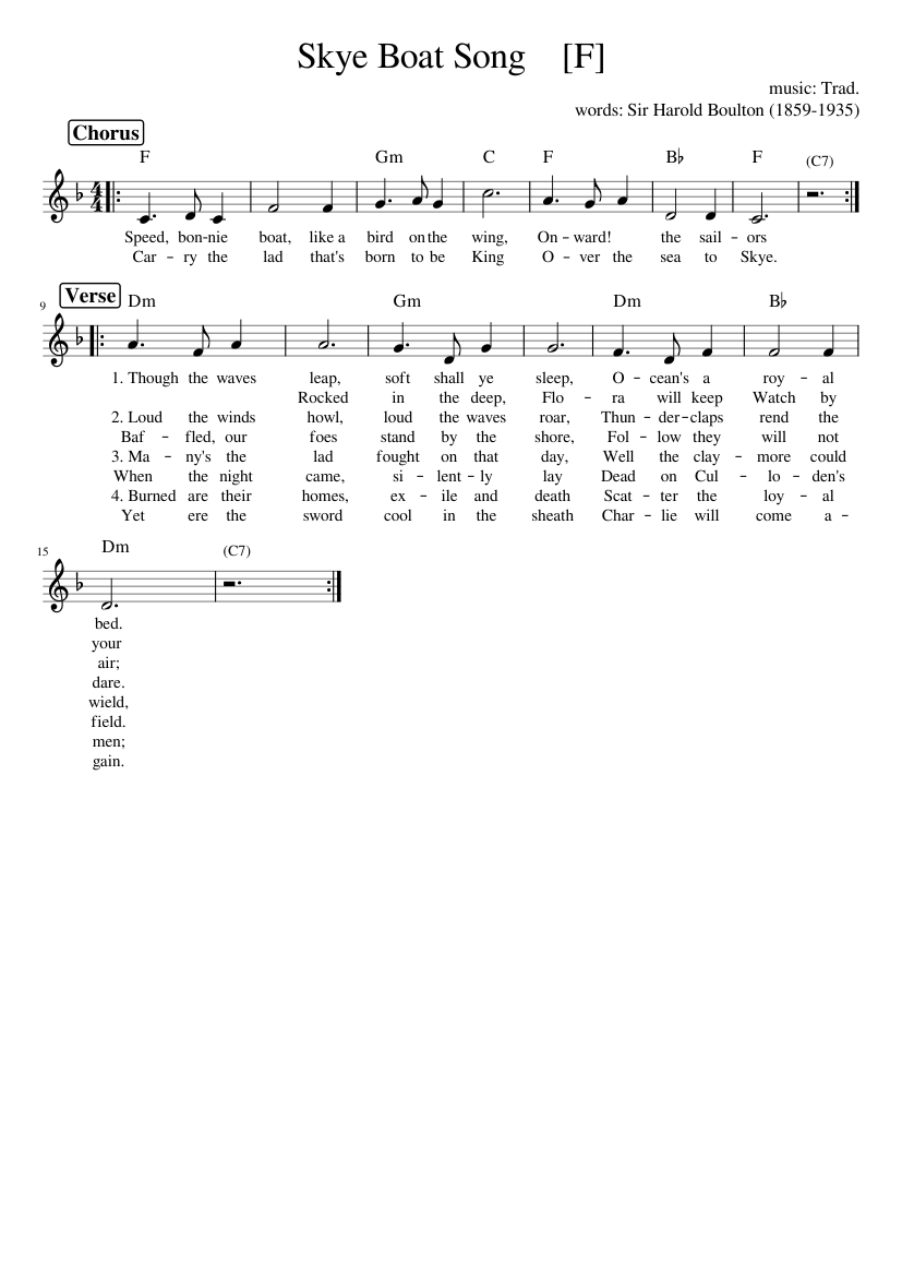 the skye boat song