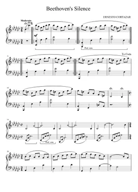 Free Beethoven's Silence by Ernesto Cortazar sheet music | Download PDF or  print on Musescore.com