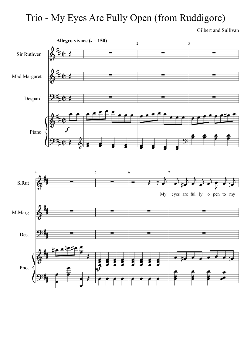 The Walls Have Ears and the Doors Have Eyes. Sheet music for Piano (Solo)  Easy