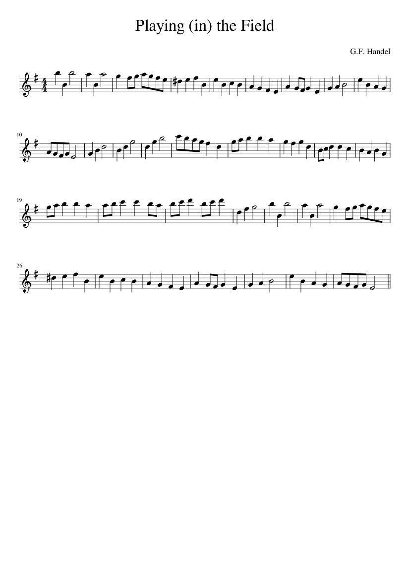 Playing (in) the Field