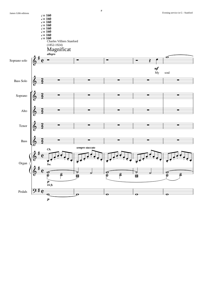 Magnificat and Nunc dimittis in G Op. 81