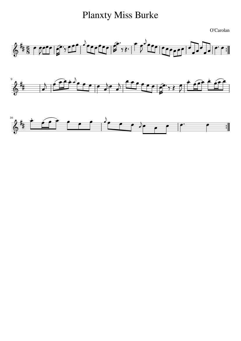 Planxty Miss Burke