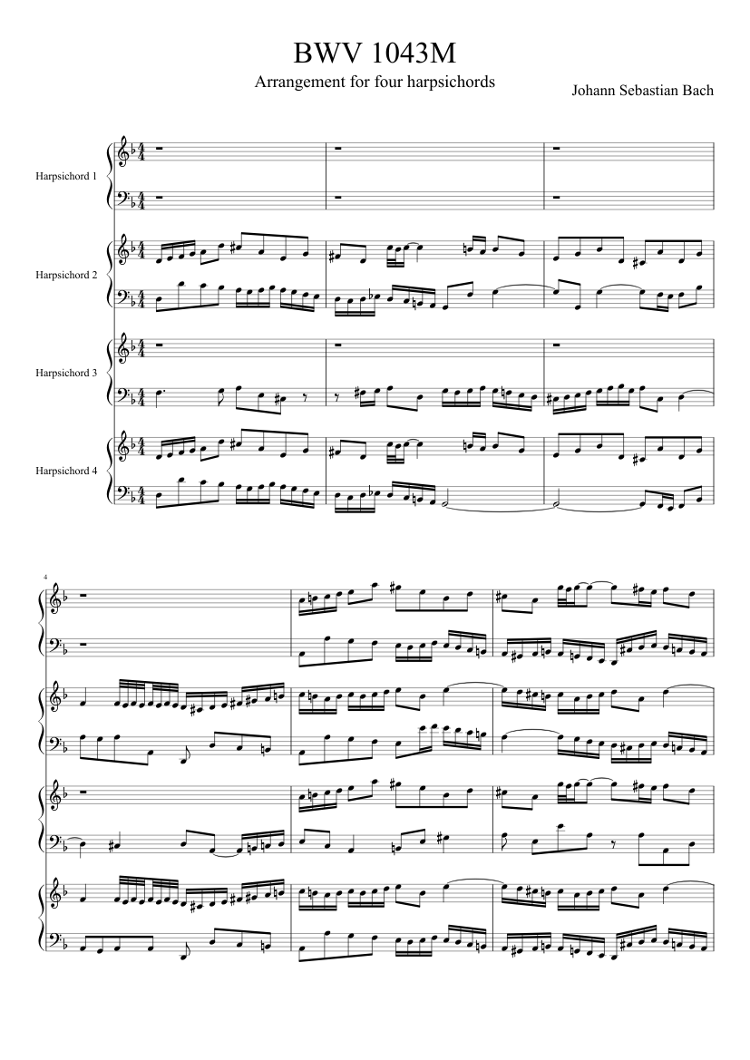 Concerto for 2 Violins in D minor BWV 1043