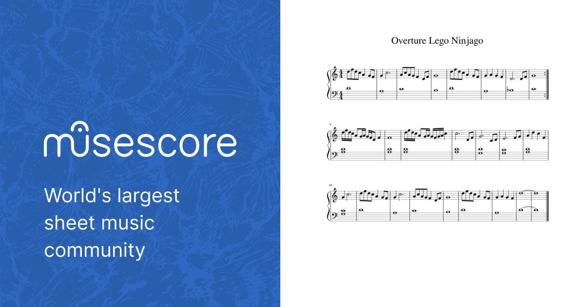 Overture Lego Ninjago Sheet music for Piano (Solo) | Musescore.com
