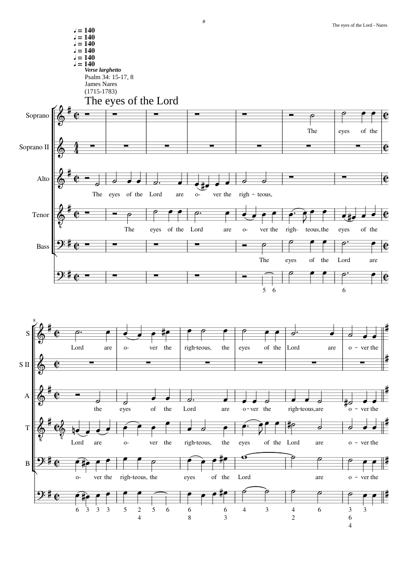 The eyes of the Lord