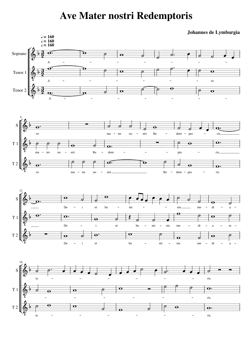 Ave Mater nostri Redemptoris