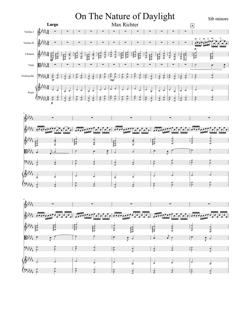 On The Nature Daylight Sheet music for Piano, Viola (Solo) | Musescore.com