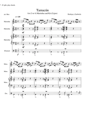 Free Tamacun by Rodrigo y Gabriela sheet music | Download PDF or print on  Musescore.com