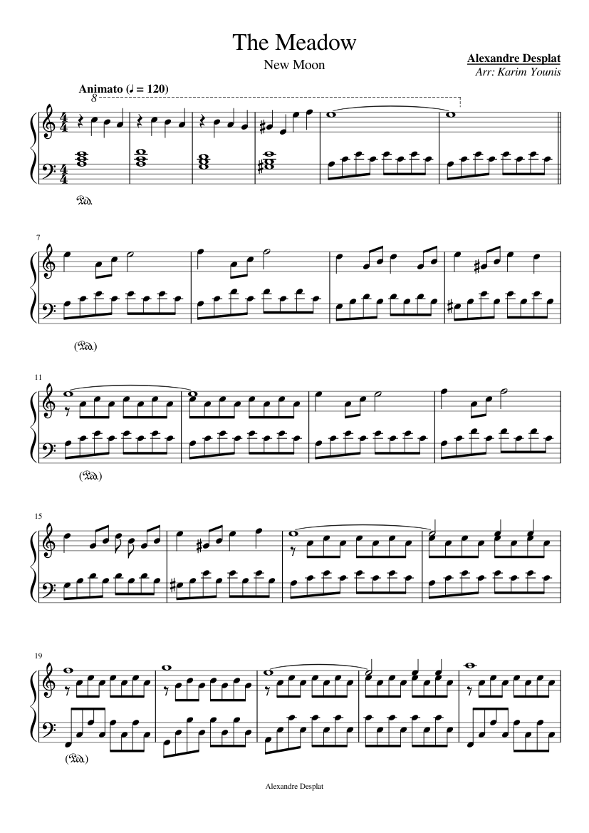 The Meadow Sheet music for Piano (Solo) | Musescore.com