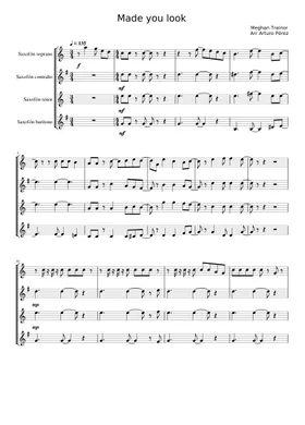 Made You Look – Meghan Trainor Sheet music for Piano, Trombone