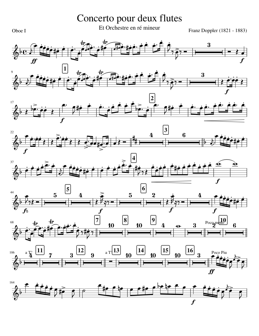 OB1. CONCERTO 2 FLUTES