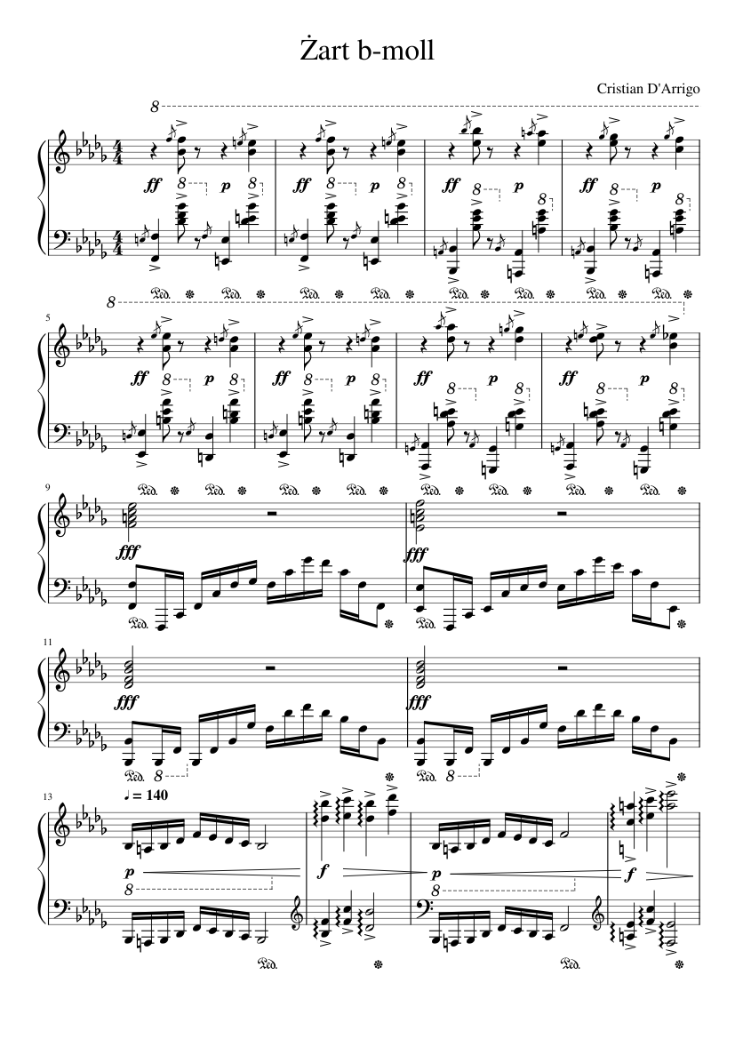 Introduction and Scherzo in Bb minor