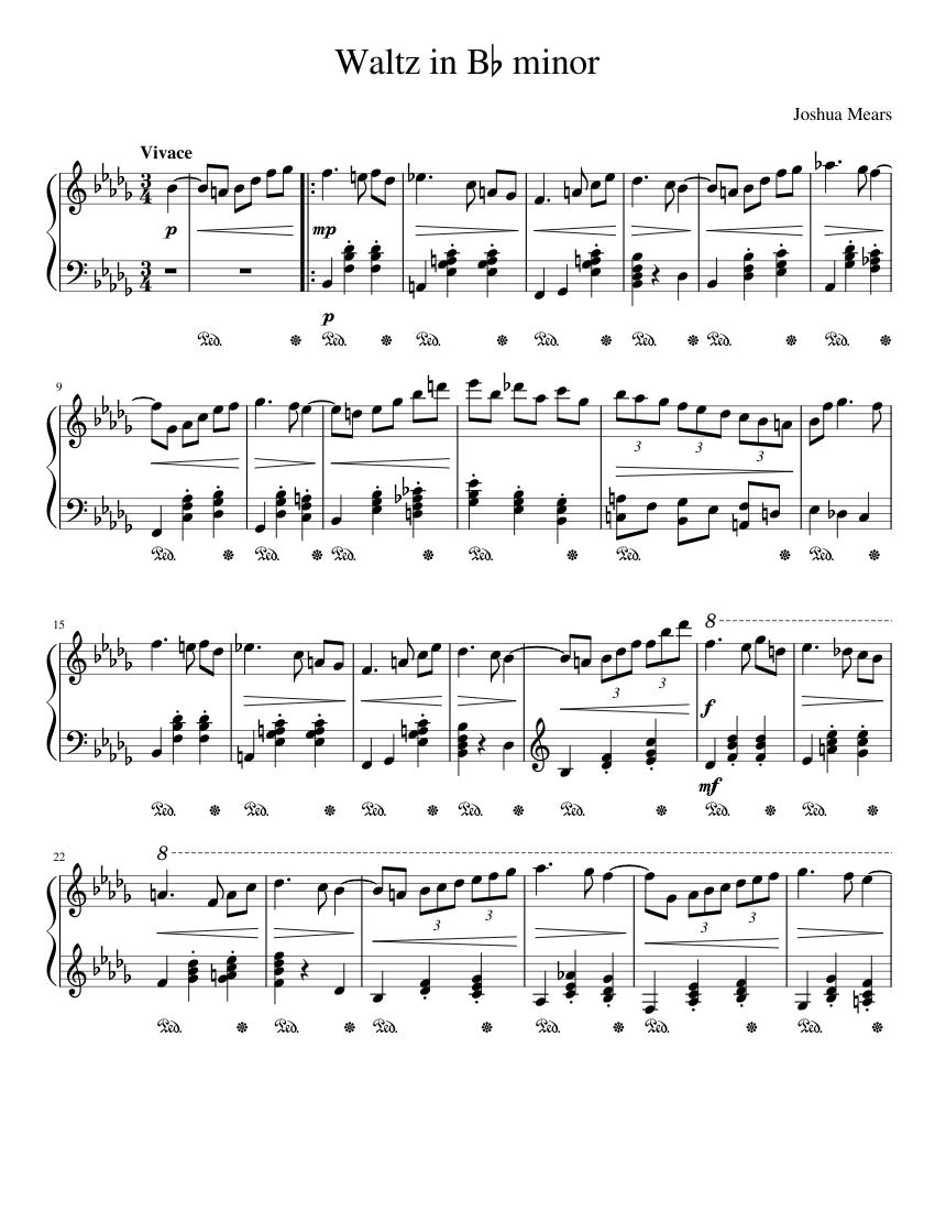 Waltz in B flat minor