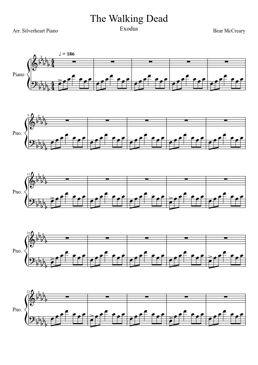 Walking Dead Piano