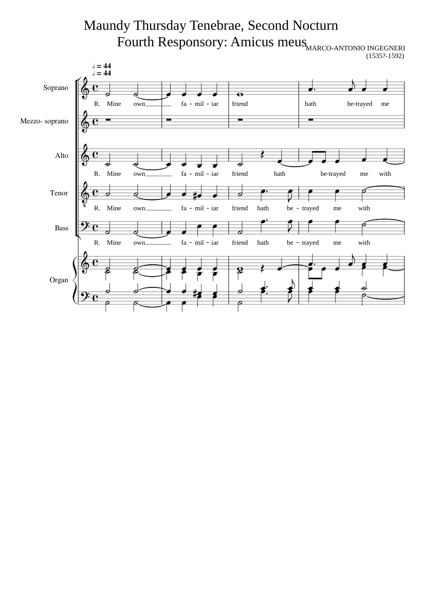 Mine Own Familiar Friend